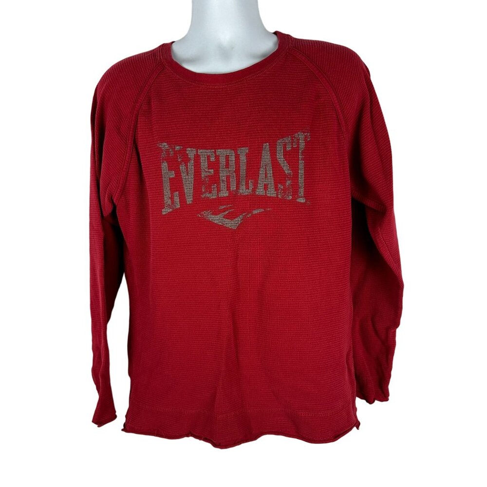 Everlast Men's Red Long Sleeve Thermal Shirt Size L